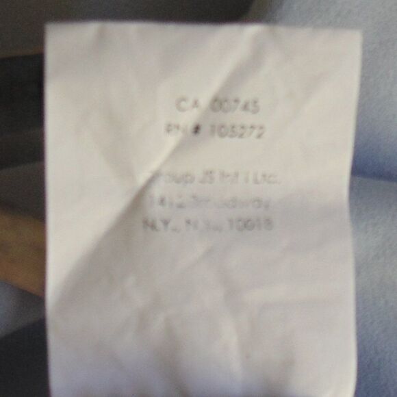 HALSTON HERITAGE Dress, 2, Light Blue, Sleeveless w/Scarf overlay, Ruched - Picture 14 of 14